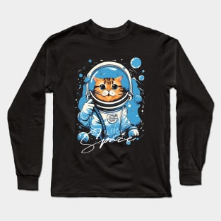Kitty In Space Long Sleeve T-Shirt